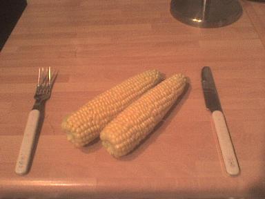 Photo of sweet corn cobs